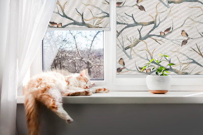 Store intérieur Oiseaux sur un arbre