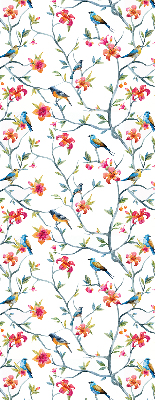 Store enrouleur Un oiseau sur une branche