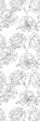 Store enrouleur Roses dessinées