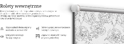Store enrouleur Roses dessinées