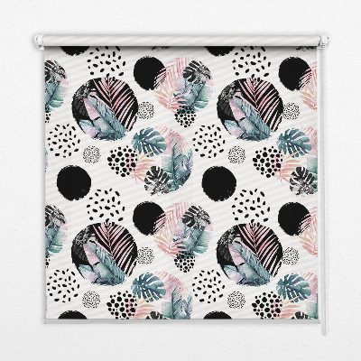 Store intérieur Cercles et feuilles