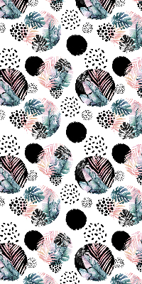 Store intérieur Cercles et feuilles