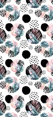 Store intérieur Cercles et feuilles