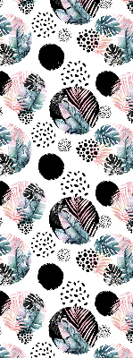 Store intérieur Cercles et feuilles