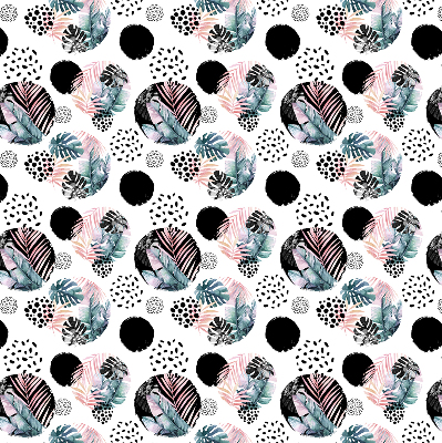 Store intérieur Cercles et feuilles