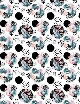 Store intérieur Cercles et feuilles