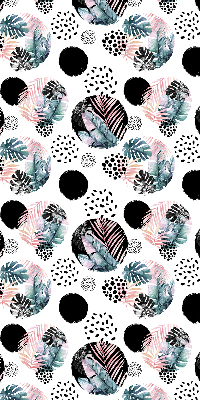 Store intérieur Cercles et feuilles