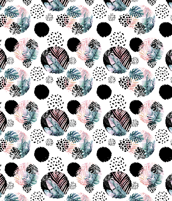 Store intérieur Cercles et feuilles