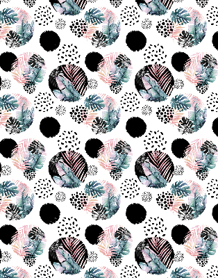 Store intérieur Cercles et feuilles