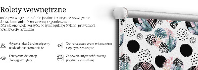 Store intérieur Cercles et feuilles