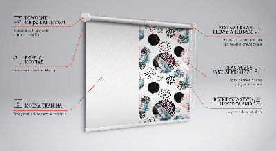 Store intérieur Cercles et feuilles