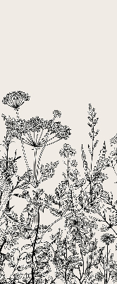 Store intérieur Fleurs grises