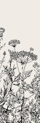 Store intérieur Fleurs grises