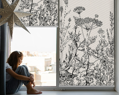 Store intérieur Fleurs grises