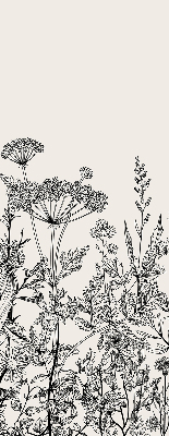 Store intérieur Fleurs grises