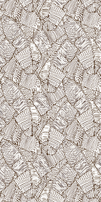 Store enrouleur Feuilles de palmier dessinées