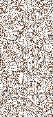 Store enrouleur Feuilles de palmier dessinées