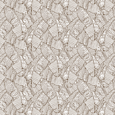 Store enrouleur Feuilles de palmier dessinées