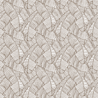 Store enrouleur Feuilles de palmier dessinées