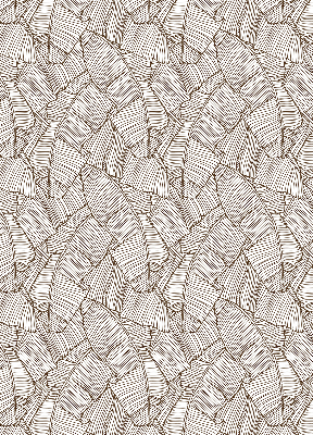 Store enrouleur Feuilles de palmier dessinées