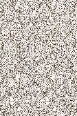 Store enrouleur Feuilles de palmier dessinées