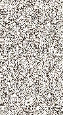 Store enrouleur Feuilles de palmier dessinées