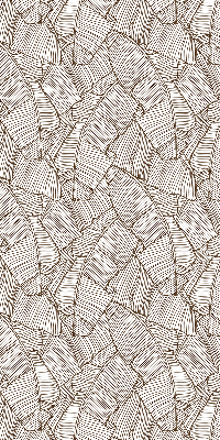 Store enrouleur Feuilles de palmier dessinées