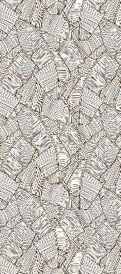 Store enrouleur Feuilles de palmier dessinées