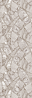 Store enrouleur Feuilles de palmier dessinées