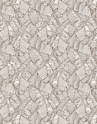 Store enrouleur Feuilles de palmier dessinées