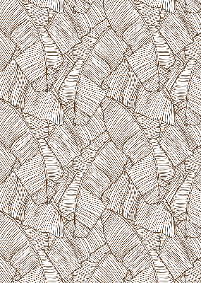 Store enrouleur Feuilles de palmier dessinées