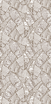 Store enrouleur Feuilles de palmier dessinées