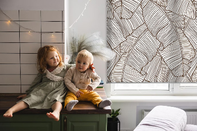 Store enrouleur Feuilles de palmier dessinées