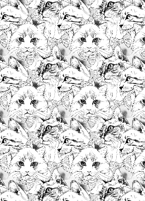 Store intérieur Chats dessinés