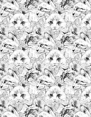 Store intérieur Chats dessinés