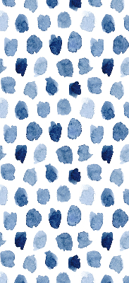 Store enrouleur Taches peintes en bleu