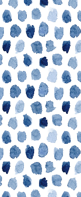 Store enrouleur Taches peintes en bleu