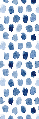 Store enrouleur Taches peintes en bleu