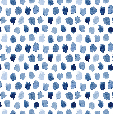 Store enrouleur Taches peintes en bleu