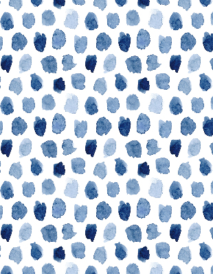 Store enrouleur Taches peintes en bleu