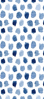 Store enrouleur Taches peintes en bleu