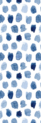 Store enrouleur Taches peintes en bleu