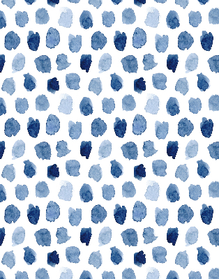 Store enrouleur Taches peintes en bleu