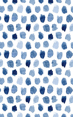 Store enrouleur Taches peintes en bleu