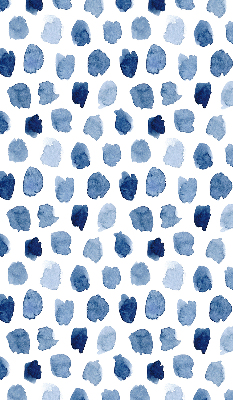 Store enrouleur Taches peintes en bleu