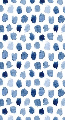 Store enrouleur Taches peintes en bleu