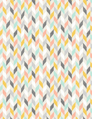 Store intérieur Chevrons colorés