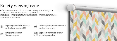 Store intérieur Chevrons colorés