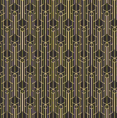 Store enrouleur Motif jaune