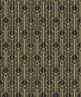 Store enrouleur Motif jaune